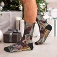 thumbnail image 7 of Vsdgher Vintage Collage Girl Butterfly Unisex Crew Socks Lightweight Breathable Ventilation Ankle Socks, Mid-calf socks for Daily, 7 of 7