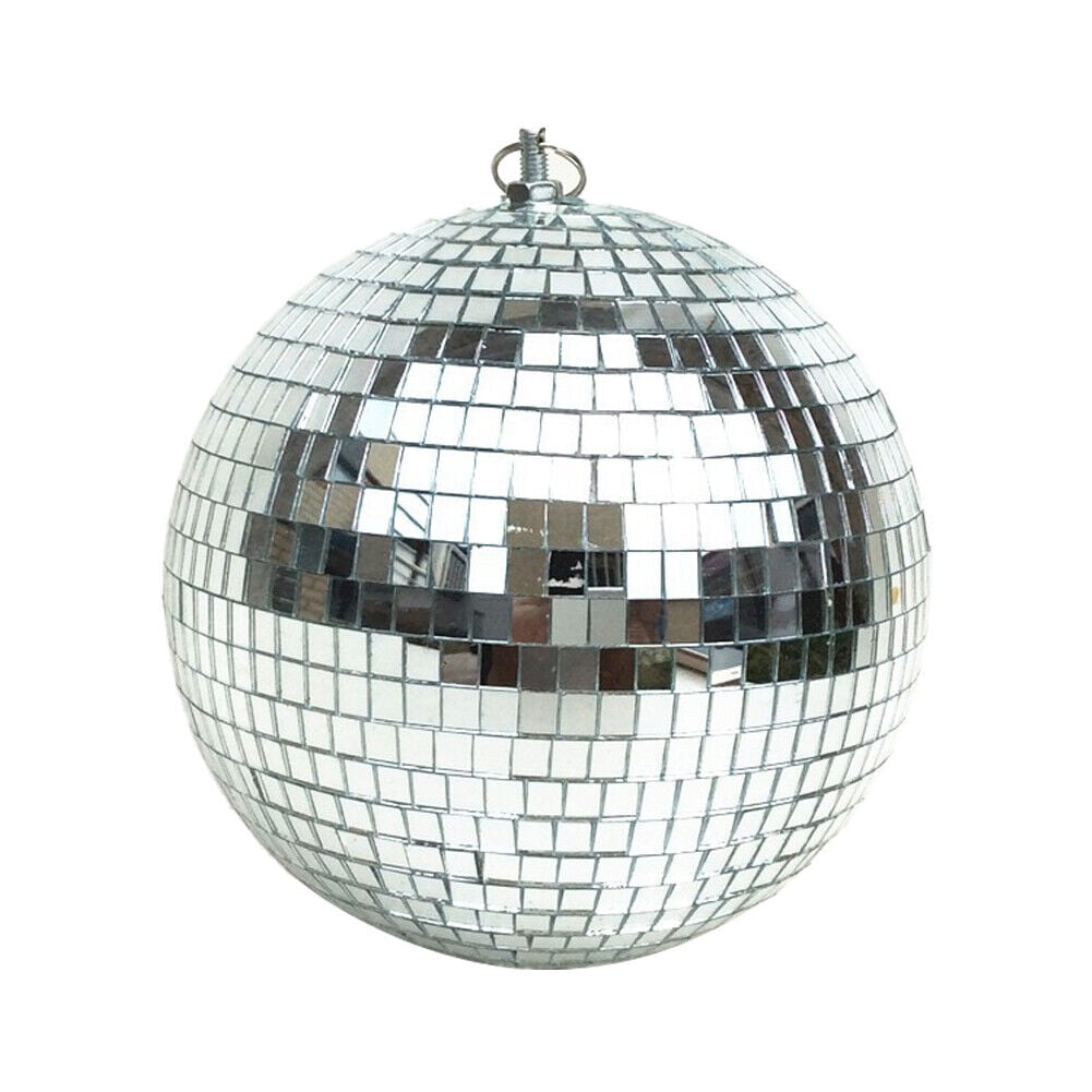 US 12" Mirror Glass Disco Ball Large Home Party Club DJ Dance Stage Lighting