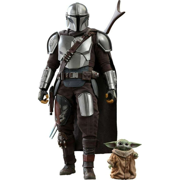 Hot Toys Collectible Star Wars The Mandalorian with The Child Figure, 1 lbs