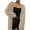 Khaki, variant on Women's Sweater Coat Korean Mid Length Knitted Cardigan Casual Loose Fit Solid Color Thick Warm Balloon Sleeves Oversized Jacket