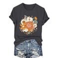 thumbnail image 5 of Tittly T Shirts for Women Graphic Tees Women's Loose Printed Short Sleeved Shirt Summer Casual Cotton Short Sleeved Shirt Tshirts Shirts Spring Tops for Women Grey L, 5 of 6