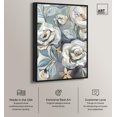 thumbnail image 2 of Grey Delight Canvas Elegant Floral Art by Art Remedy, Black Frame, 10 x 15, 2 of 7