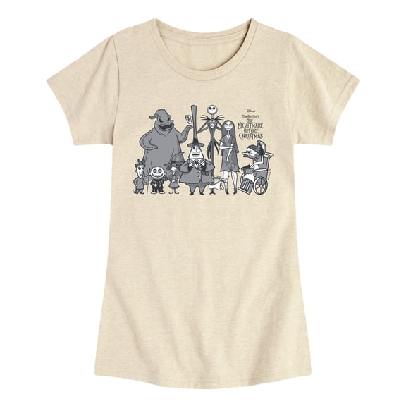 The Nightmare Before Christmas - Lineup - Youth Girls Fitted Short Sleeve T-Shirt