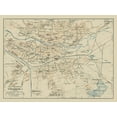 thumbnail image 2 of Baedeker 24x19 Gold Ornate Wood Framed with Double Matting Museum Art Print Titled - North Nuremberg Germany - Baedeker 1914, 2 of 4