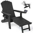 thumbnail image 5 of Wingyz Outdoor Adirondack Chair with Footrest, Folding Adjustable Patio Chairs for Outside Lawn Lawn Balcony, 5 of 7
