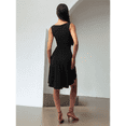 thumbnail image 5 of Women'S Slim Fit Solid Color Sleeveless Basic Casual Dress Black S, 5 of 7