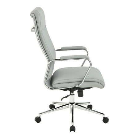 Office Star Products - High Back Antimicrobial Fabric Chair - Dillon Steel