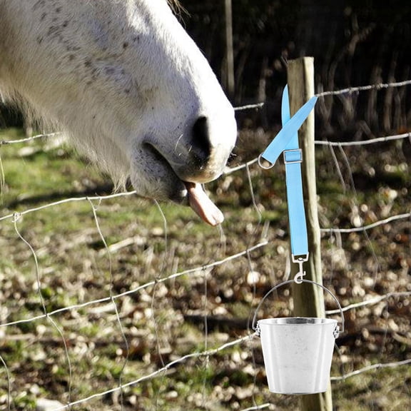 HEMOTON 3pcs Adjustable Nylon Horse Bucket Straps Horse Feeding Bucket Fixing Straps Adjustable Fixing Ropes Horse Stable Supplies