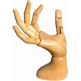 thumbnail image 1 of Modelo de mano de maniquí para uñas y dibujo, mano derecha femenina de madera, 1 of 6