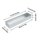 thumbnail image 2 of Molde Rectangular Antiadherente Para Tartas Y Tartas De Queso Bandeja Para Hornear Tartas, 2 of 6