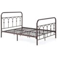 thumbnail image 1 of Hodedah Complete Metal Queen-Size Bed with Headboard-Footboard in Bronze, 1 of 4