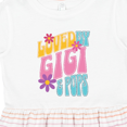 thumbnail image 4 of Inktastic Gigi and Pops Love Me Granddaughter Girls Toddler Dress, 4 of 5