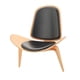 thumbnail image 4 of Silla de Concha de Madera Baoblaze 1/6 Sillas de cáscara de simulación, 4 of 8