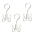 thumbnail image 5 of Soimiss 3Pcs 360 Degree Rotating Four Hooks Scarf Holder White Accessory Holder for Women, 5 of 8