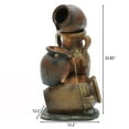 thumbnail image 6 of LuxenHome Brown Urns Resin Outdoor Fountain with Lights, 6 of 10