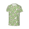 thumbnail image 3 of Fuzoiu Cute Frog Print Boys' Casual T-Shirt,Crewneck Undershirts,Boys Athletic Shirt,Short Sleeve T-Shirts for Outdoor Play, 3 of 7