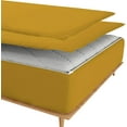 thumbnail image 2 of DNG Creations Zipper Fitted Sheet ( Includes - 1 Elastic Fitted Sheet & 2 Base Sheet has Zipper ) 100% Egyptian Cotton 12 Inch Deep Pocket (Solid Gold - Twin ), 2 of 9