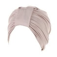 thumbnail image 2 of Baqcunre Clearance! Headbands for Women, Women Knot Fashion Pleated Turban Cap Headwrap Sleep Hat, Bandanas for Women, Bandanas for Men, 2 of 7