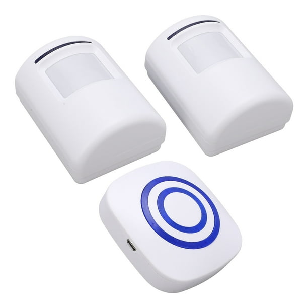 Alerta De Entrada, Sensor De Movimiento 433MHZ Con 2 Sensores Y 1 Receptor Para Oficina Para Tienda Para Hogar