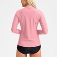 thumbnail image 3 of Oksale Women's Athletic Yoga Jacket Sun Protection Casual Full Zip Running Workout Track Jackets for Active Outdoor Hiking Pink 2XL, 3 of 7