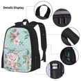 thumbnail image 3 of Easygdp Vintage Floral Mochila para Niños y Niñas con Set de Caja de Almuerzo y Estuche para Lápices 3 en 1, Mochila Escolar Estampada para Adolescentes, 3 of 7