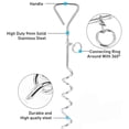 thumbnail image 4 of Cable de amarre para perro Evilplan de 9 m con estaca espiral de 41 cm, 4 of 7