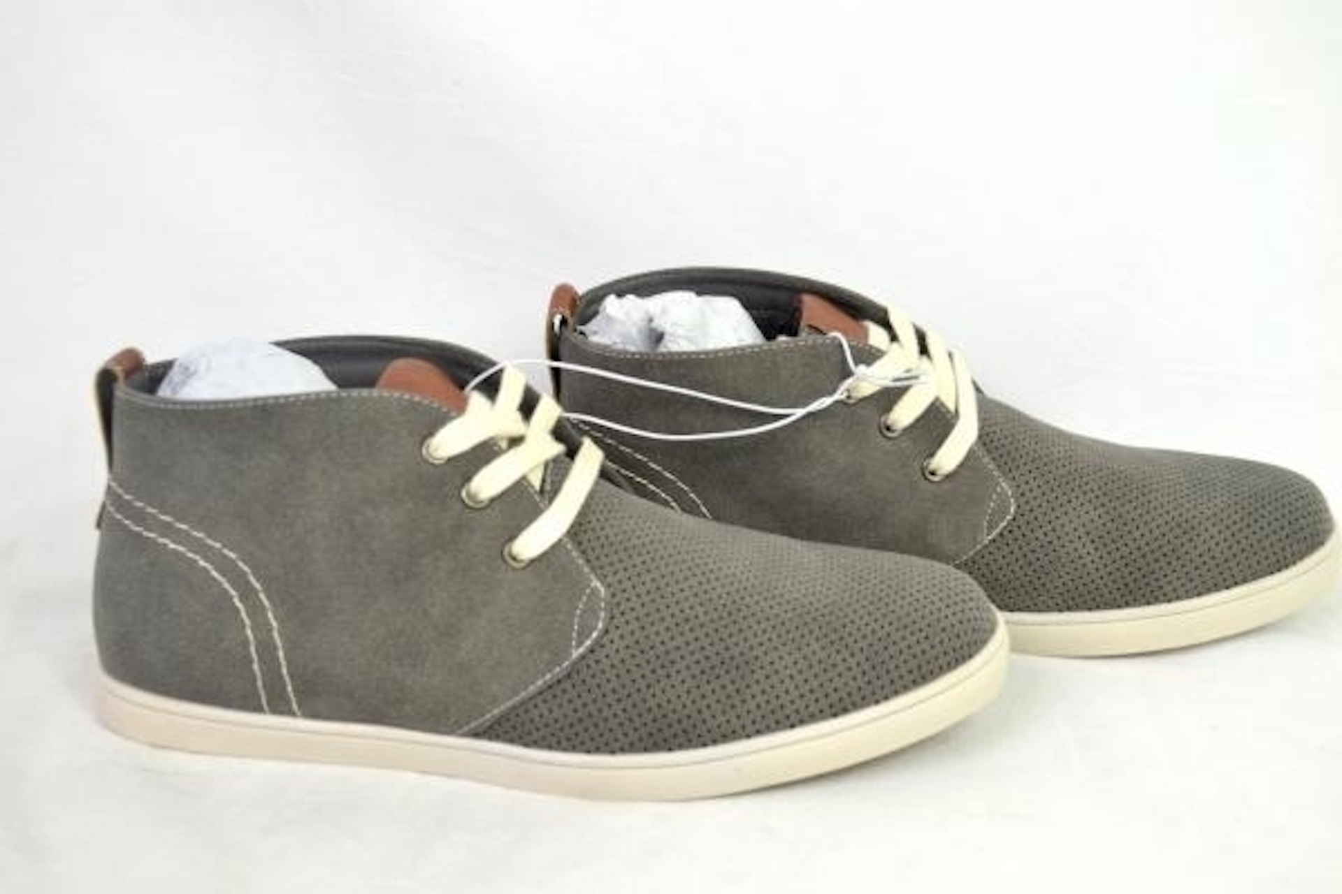 SoHo Cobbler Reece Boat Shoes - Grey 