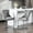 Gray, variant on 25" Counter Height Black Velvet Bar Stools, Set of 2 / Strong and Comfortable for Kitchen Counter Use