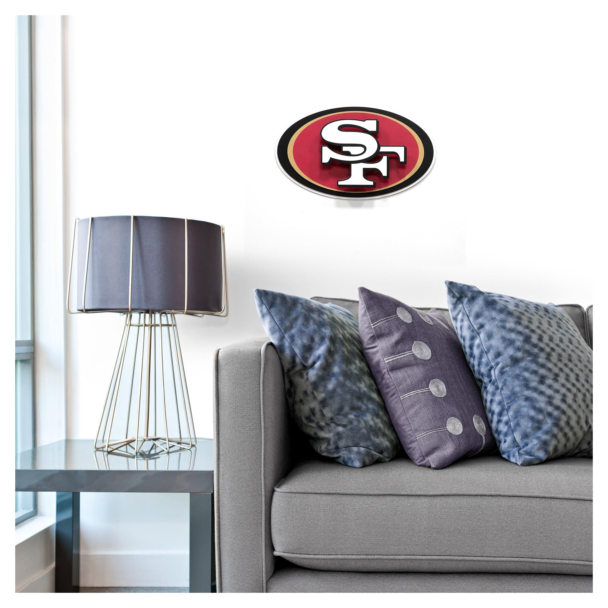 IDNA San Francisco 49ers 14" 3DX Logo Die Cut Wall Art