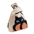 thumbnail image 4 of Women's Knit Tote Bag Casual Bucket Bag Hobo Bag for Autumn Vacation Outdoor, 4 of 8