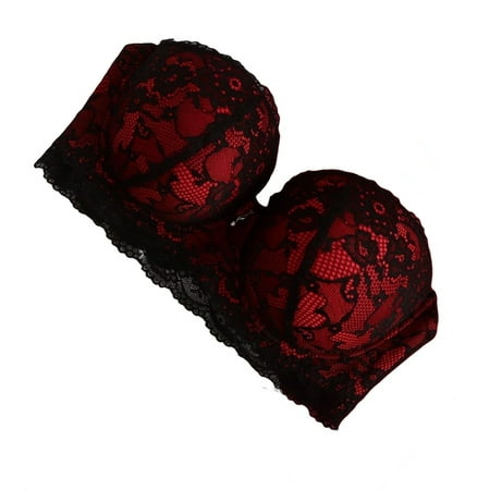 

Print Strapless A Piece Red Plus Size Bras & Bralettes (Women s)