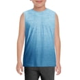 thumbnail image 2 of UACY Teen Boys Summer Tank Tops, Casual Loose Fit Crewneck Sleeveless Shirts, Soft Basic Athletic Tees for Kids (Sky Blue, 5-6 Years), 2 of 7