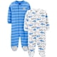 thumbnail image 1 of Simple Joys by Carter's - Juego de 2 unidades, algodón, para dormir y jugar, color azul, tiburón, 6-9 meses, 1 of 5