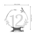 thumbnail image 2 of OHOIOLLA 20Ud Números De Reutilizables En Acrílico Plateado Para En Banquetes Y Recepciones, 2 of 8