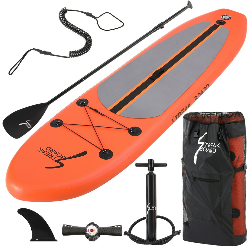 streakboard 10FT Inflatable Stand Up Paddle Board SUP, Nonslip Deck
