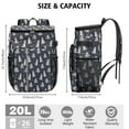 thumbnail image 3 of Travel Cooler Bag - Siberian Husky Camping Beer Cooler Backpack with Bottle Opener- Waterproof Insulated Picnic Backpacks - Cooler Bag for Beach, 3 of 6