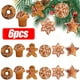 thumbnail image 2 of Adornos colgantes para árbol de Navidad, Bola de espuma, copo de nieve, hombre de jengibre, decoraciones navideñas para el hogar, Año Nuevo, 1/6 piezas, 2025, 2 of 5
