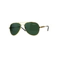thumbnail image 2 of Mens Classic Luxury Designer Pilots Officer Metal Rim Sunglasses Yellow Gold Green, 2 of 4