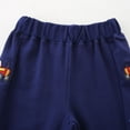 thumbnail image 6 of CONROSES Boys Baggy Sweatpants Wide Leg Sweat Pant for Child Cartoon Embroidery Elastic Waist Drawstring Cozy Jogger Pants with Pockets, 6 of 9