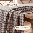 thumbnail image 4 of Sm:)e Black White Royal Stewart Tartan Plaid Tablecloth, Rectangle 55x84 Inch, Wrinkle-Resistant & Machine Washable Classic Check Table Cover for Dinner/Party Decoration/Holiday, 4 of 6