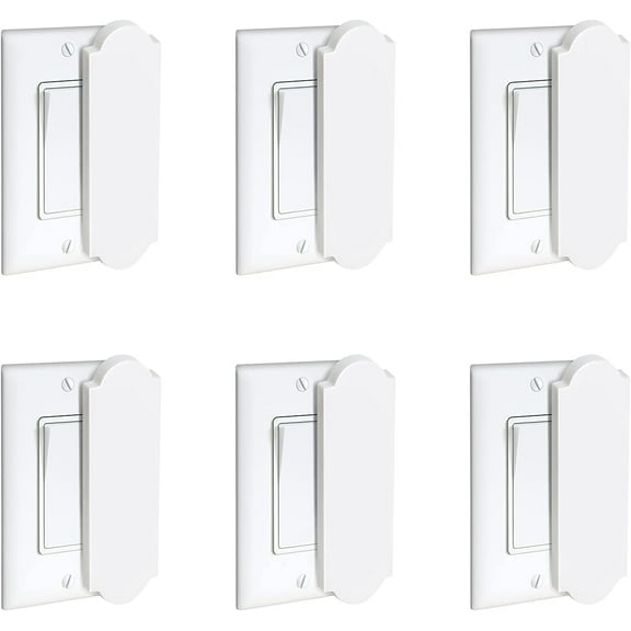 Magnetic Switch & Outlet Cover for Flat Modern Switches, 6 Pack