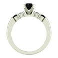 thumbnail image 3 of 1.00 ct tw Black & White Diamond Engagement Ring With Shoulder 14K White Gold, 3 of 5