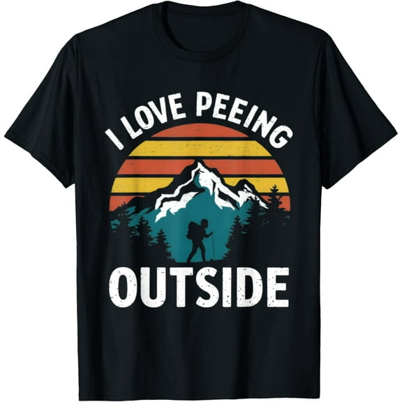I Love Peeing Outside vintage Camping Hiking T-Shirt