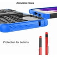 thumbnail image 5 of Case for Samsung Galaxy A53 5G, Tyre Pattern Design Hybrid TPU+PC Material Double Layer Protection Shockproof Cover with Kickstand Phone Case for Samsung Galaxy A53 5G XC Blue, 5 of 11