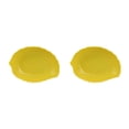 thumbnail image 4 of Unatoiry Snack Tray Candy Plate Fruit Basket Household Accessories ulation Leaf Space Saving Kitchen Gadget Party Accessory Decoration Yellow 2Set, 4 of 6
