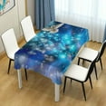 thumbnail image 6 of SKYSONIC 54"X54" Square Tablecloth with Christmas Dove Lights Fir Tree Prints, Anti-Wrinkle and Smooth Table Cloth for Kitchen/Home Wedding Decoration, 6 of 7