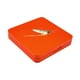 thumbnail image 2 of Caja de pesca con mosca, contenedor de señuelos, soporte, 16 ranuras, caja de aparejos para pesca con mosca. naranja, 2 of 9