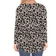 thumbnail image 3 of Enwejyy Womens Round Neck Floral Print Long Sleeve Relaxed Fit Casual T-Shirt Blouse Top, 3 of 3