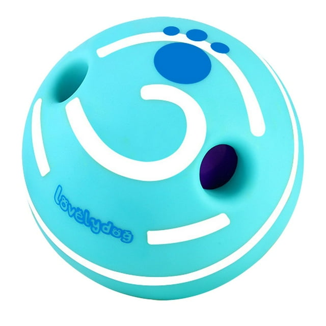 CHUANK Wobble Giggle Ball for Dogs Ball Interactive Pet Toy Funny Giggle Sounds Teeth Cleaning Playing Training Herding Balls for Medium Large Dogs Gift - 7