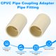 thumbnail image 2 of Uxcell 18-Pack 1/2 Inch Adaptador de Acoplamiento de Tubería CPVC, Conectores de Socket de Deslizamiento CTS para Aspersor [Socket x Socket, Beige], 2 of 7
